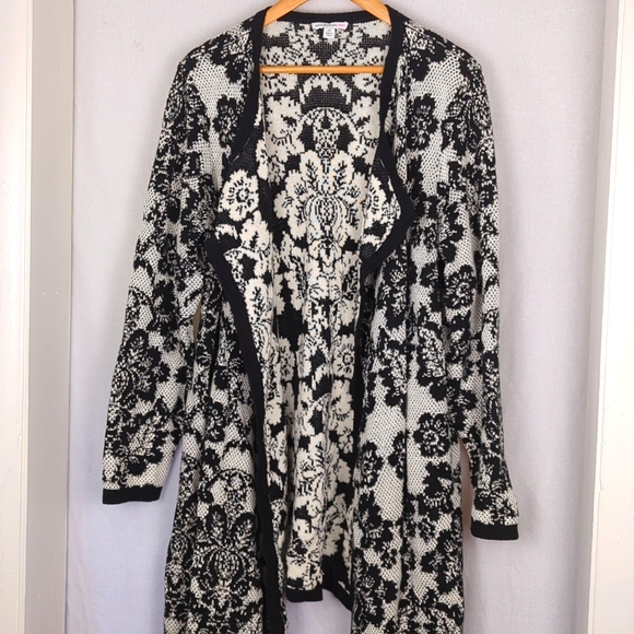 Cardigan Dentelle Noir Isaac Mizrahi Péplum - Taille XS - Neuf Sans étiquettes